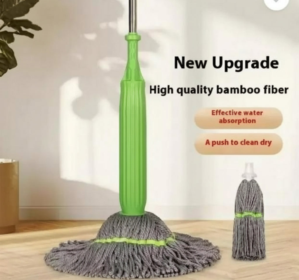 Self-Twisting Water Rotating Mop | 360° Spin Microfiber Mop for Easy Floor Cleaning