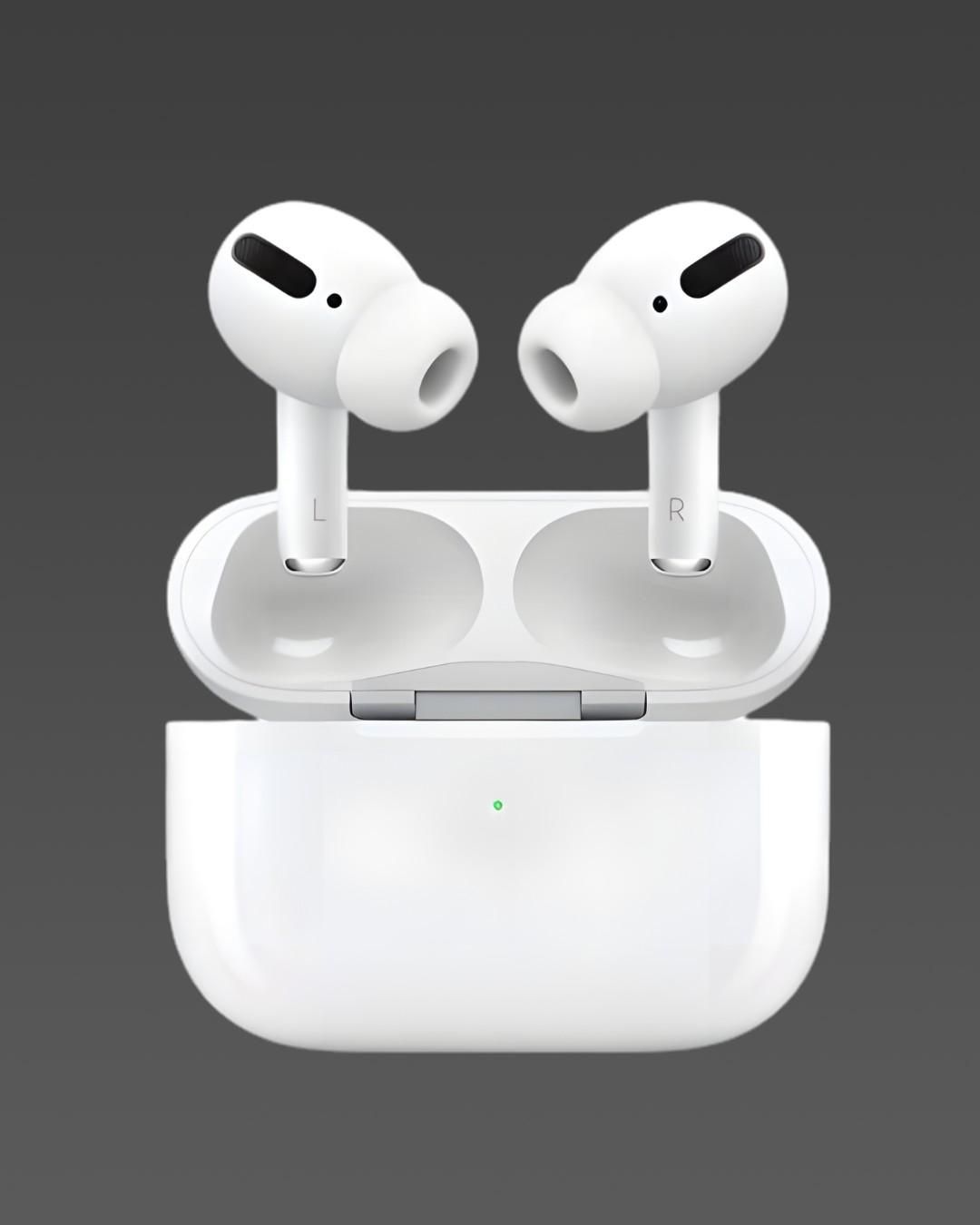 AirPods Pro with Wireless Charging Case | True Wireless Bluetooth Headset (White)