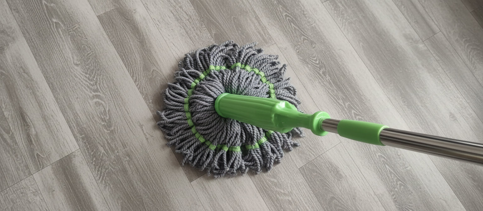 Self-Twisting Water Rotating Mop | 360° Spin Microfiber Mop for Easy Floor Cleaning