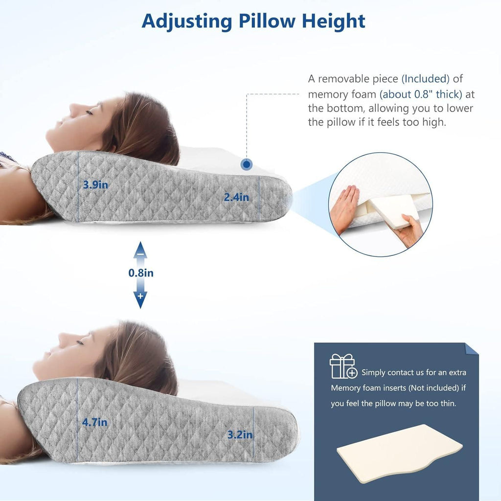 Memory Foam Pillow for Neck Pain Relief | Orthopedic Support & Comfortable Sleep Pillow