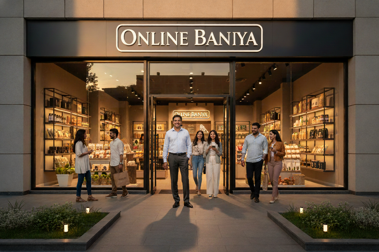 make the showroom more realistic and appealing and mention name - Online Baniya